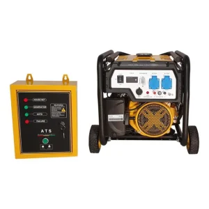 Livrare expres Titan Shop |Generator open-frame 2.5kW, monofazat, benzina, automatizare Stager FD 3000E+ATS