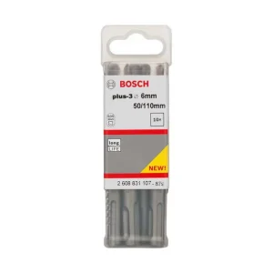 Titan Shop |Set 10 burghie SDS Plus-3, 6x50x110mm Bosch Cel mai vândut