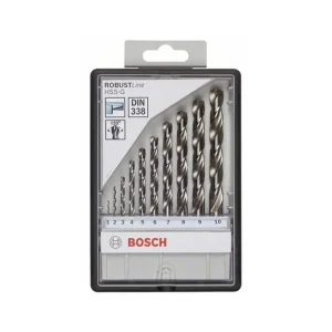 Titan Shop |Set Robust Line burghie pentru metal HSS-G 135gr D1x2x3x4x5x6x7mm set 10 buc. Retur ușor