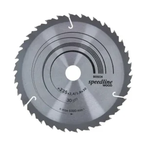 Ofertă de sezon Titan Shop |Panza ferastrau circular Speedline Wood, 235X30x2.4mm, 30T, reductie 25mm Bosch