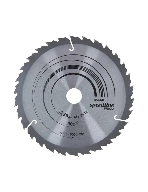 Ofertă de sezon Titan Shop |Panza ferastrau circular Speedline Wood, 235X30x2.4mm, 30T, reductie 25mm Bosch