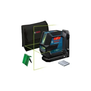 Titan Shop |Nivela laser cu linii verzi (15 m) + Suport universal + Clema de prindere pe tavan + Valiza Bosch GLL 2-15 G + LB 10 Super ofertă