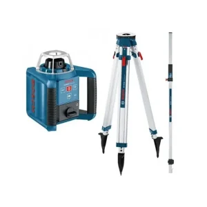 Chilipir Titan Shop |Nivela laser rotativa (300 m) + BT 170 Trepied + GR 240 Rigla Bosch GRL 300 HV