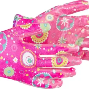 Mănuși Strend Pro Kalmia, nitril, roz, mărime 08/M, grădină, cu blister Retur ușor