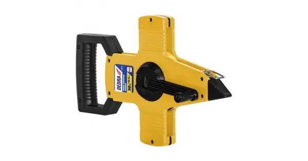 Ruleta banda otel, maner ABS, 50m x 12.5mm Dedra Preț promoțional