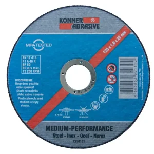 Disponibil imediat KONNER D603 disc 115x1,0x22 mm, tăiere metal