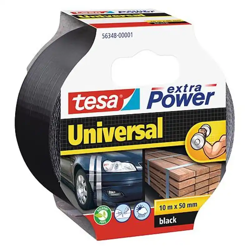 tesa® Extra Power Bandă universală, adeziv, textil, argintiu, 50 mm, L-10 m Nu rata