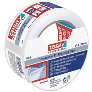 Transport gratuit Bandă tesa® PRO, reparație, PE, transparentă, 50 mm, L-33 m