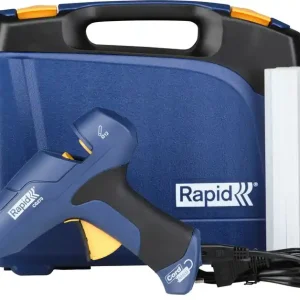 Pistol RAPID CG270, 10 bucăți bețișoare, carcasă, mod fără fir, pistol de lipici cu topire la cald, topitură la cald, pentru bețișoare topite la cald 12 mm Ofertă de sezon