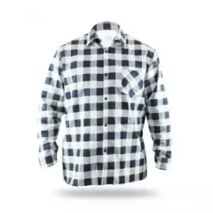 Camasa din fLantla albastru maroniu-alb, dimensiune XXXL, 100% bumbac Livrare expres