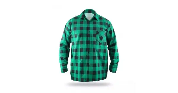 Camasa din fLantla verde, dimensiune XXXL, 100% bumbac Plată sigură