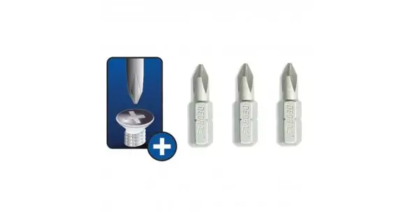 Capete de Surubelnita Phillips PH3x25mm, 3buc blister Bestseller