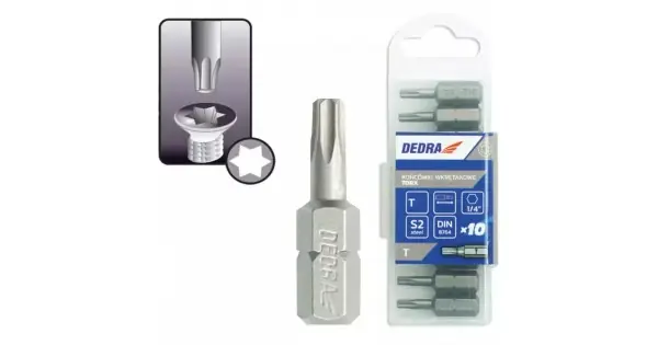Capete de Surubelnita Torx T30x25mm, 10buc cutie din plastic. Reducere de preț