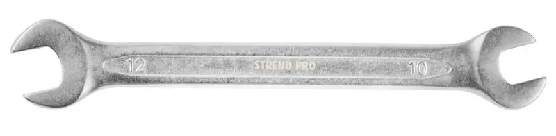 Super ofertă Wrench Strend Pro 3113 10x12 mm, cu capăt deschis, cu două fețe, Cr-V
