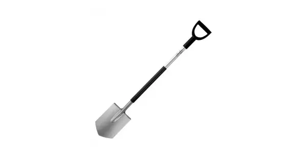 Cazma ascutita coada de metal, maner tip D din material plastic, 122cm Retur ușor