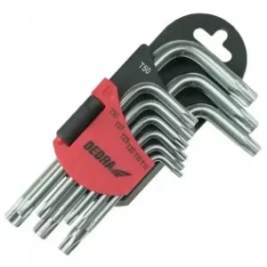 Plată sigură Chei torx scurte T10-T50 set 9buc., CRV