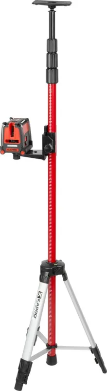Lichidare de stoc Laser vectorial KAPRO® 873S Prolaser®, cruce + lateral, RedBeam, cu trepied de 3,2 m