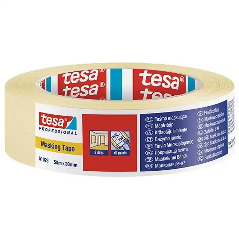 Reduceri Bandă tesa® PRO, vopsire, mascare, adeziv, 30 mm, L-50 m