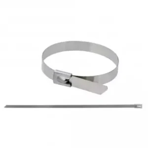 Cleme coliere din otel inoxidabil, 4.6x200mm, SS304, 5 Plată securizată