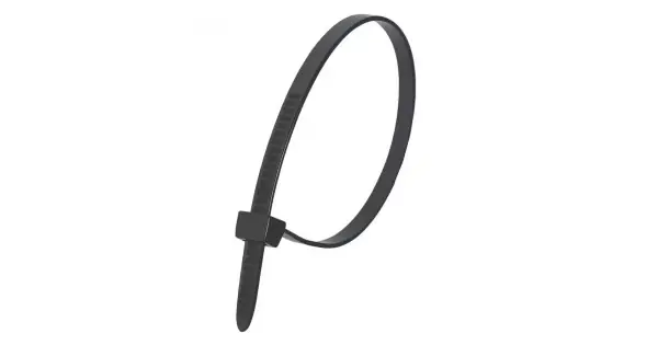 Calitate înaltă Coliere din plastic negru 3,6x300mm 25buc.