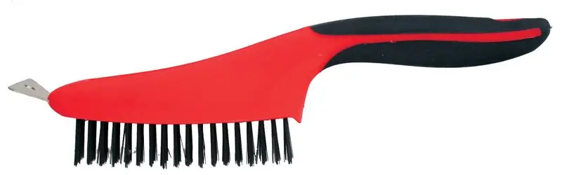 Brush Strend Pro CG682, 3 rânduri, oțel, cu racletă, ComfortGrip Ultima șansă