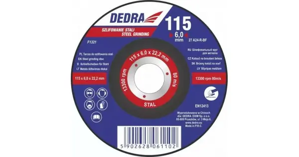 Cumpără online Disc de slefuit otel cu centru depresat 230x6,0x22,2