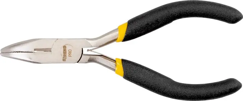 Ofertă de sezon Cleste Strend Pro MP001F, 115 mm, mini, curbat