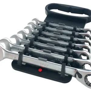 Preț mic HONITON 1507HGCWH2E Set chei din 7 piese, plat, cu clichet