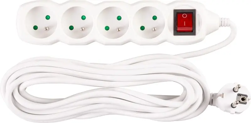 Cablu DG-F804BK 07,00 m, extensie, 4 prize + comutator Ofertă