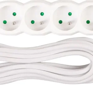 Preț mic Cablu DG-F804B 05.00 m, prelungire, 4 prize