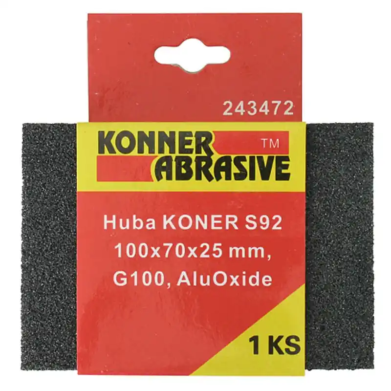 Ofertă Burete KONNER S92 100x70x25 mm, G120, AluOxide, burete abraziv