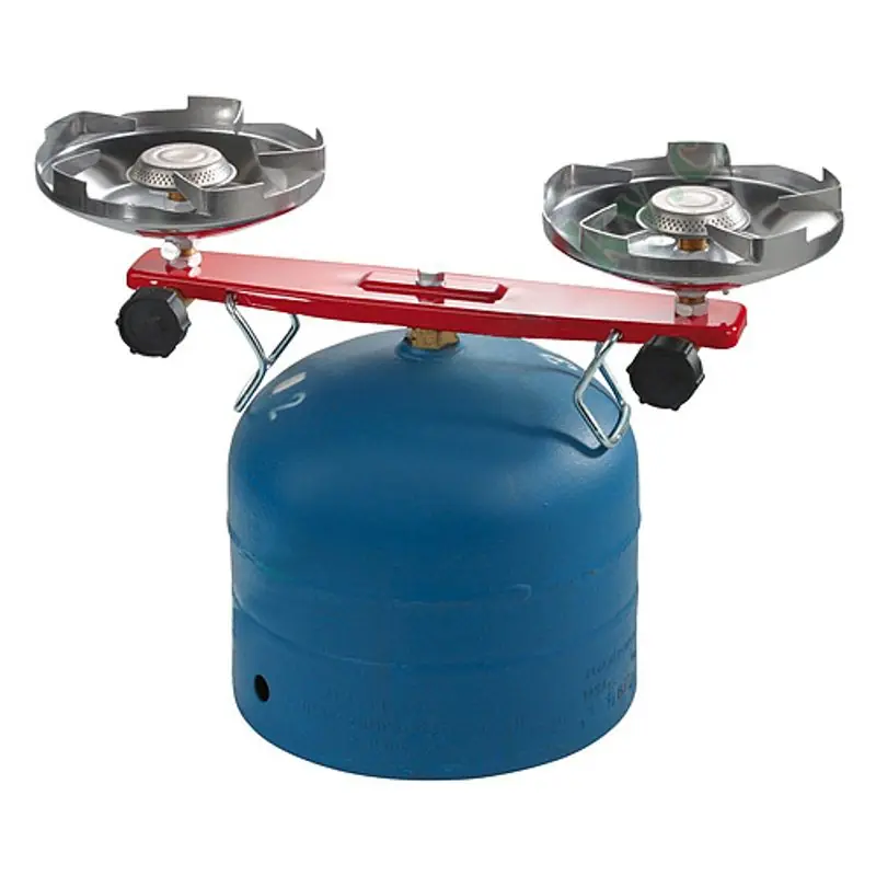 Cel mai vândut Aragaz Meva Picamp, 2,4 kW, arzător dublu, la sticlă PB de 2 kg, 10 ore, camping