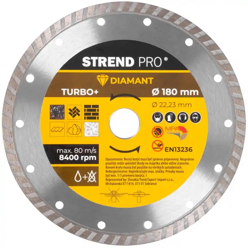 Wheel Strend Pro 521C, 180 mm, diamant, Turbo + Ofertă specială