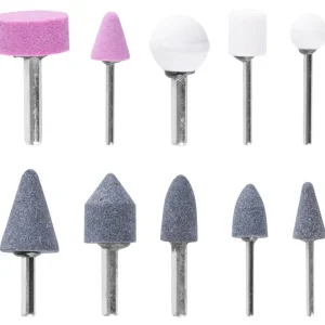 Set disc de șlefuit Strend Pro RGT1010, 10 bucăți, cu tijă Cel mai bun preț