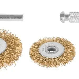 Perie de șlefuit Tigerlion 9033 rotundă, ondulată, set 3 piese, cu tijă Cumpără online