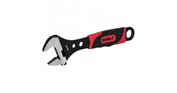 Cheie instalatii reglabila, 150mm, CrV, maner cauciuc, Dedra Disponibil imediat