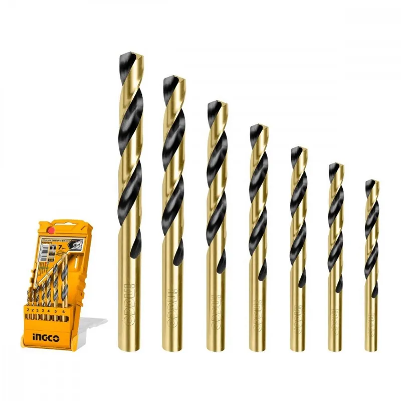 Burghiu pentru metal, set 7d, 2-6mm INGCO KLC Cumpărături sigure