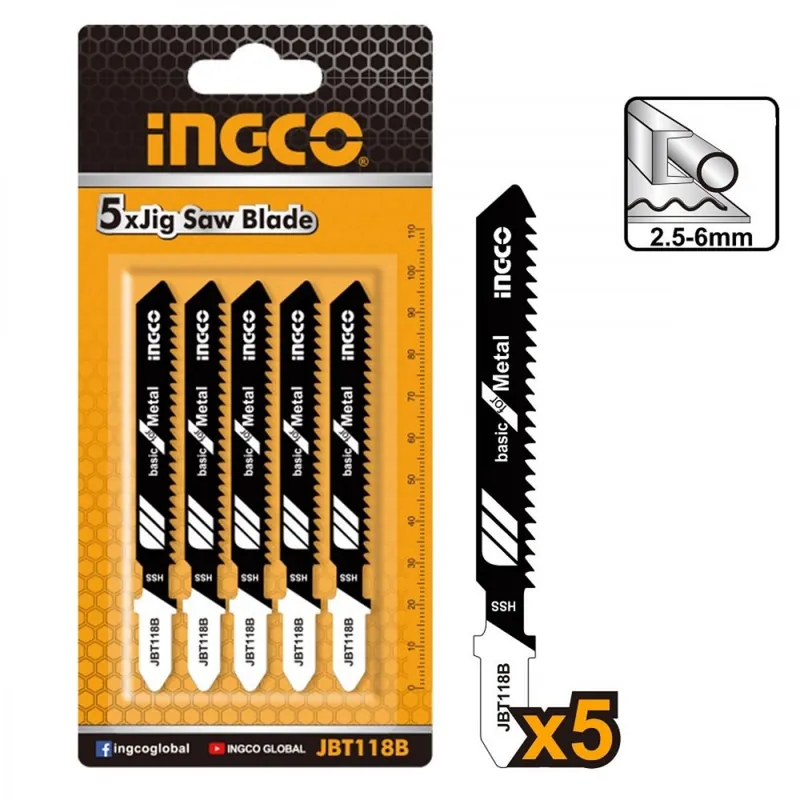 Pânză de ferăstrău rectiliniu pentru metal 50mm INGCO, 5 buc T Preț promoțional