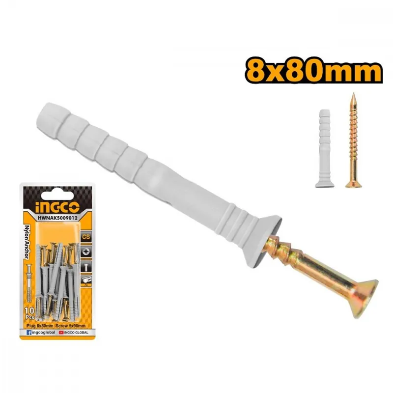 Ofertă specială Diblu 8x80mm INGCO 10 buc