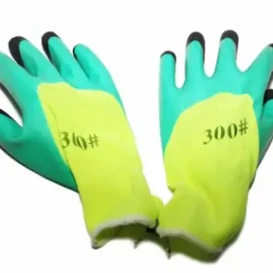 Bestseller Manusi SPUMA VERZI cu degete NEGRE (12pcs)