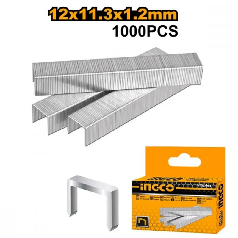 Capse pentru capsator 11,3 x 1,2 x 12mm 1000 buc INGCO KLC Cel mai bun preț