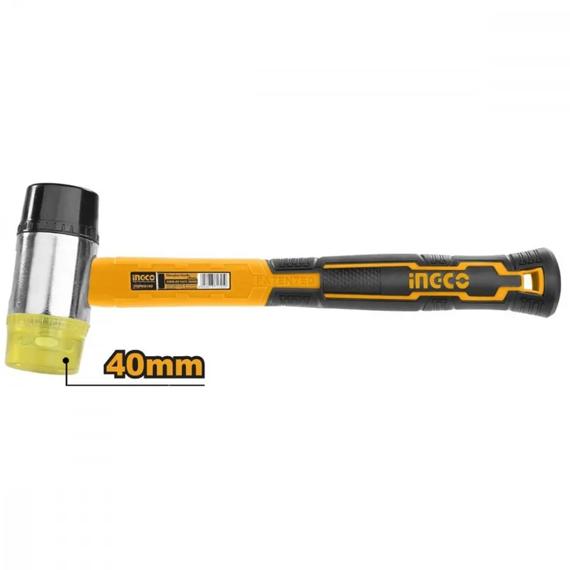 Ciocan cauciuc 400g/40mm silicon cu două fețe INGCO fibră de sticlă KLC Retur gratuit