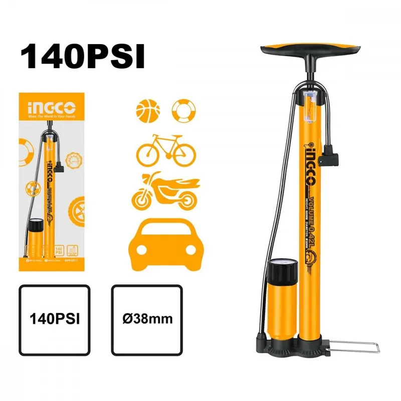 Pompa manuala cu manometru 38x500mm INGCO KLC Nu rata