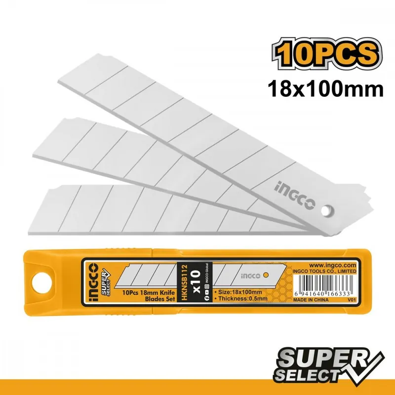 Discount Lama de schimb 18x100mm INGCO set de 10 KLC