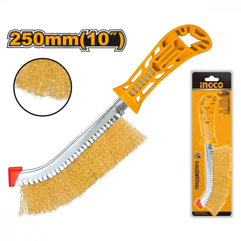 Perie de oțel, îngustă, ondulată 250mm INGCO Cumpărături sigure