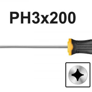 Șurubelniță Phillips 8x200mm PH3 S2 INGCO Industrial Nu rata
