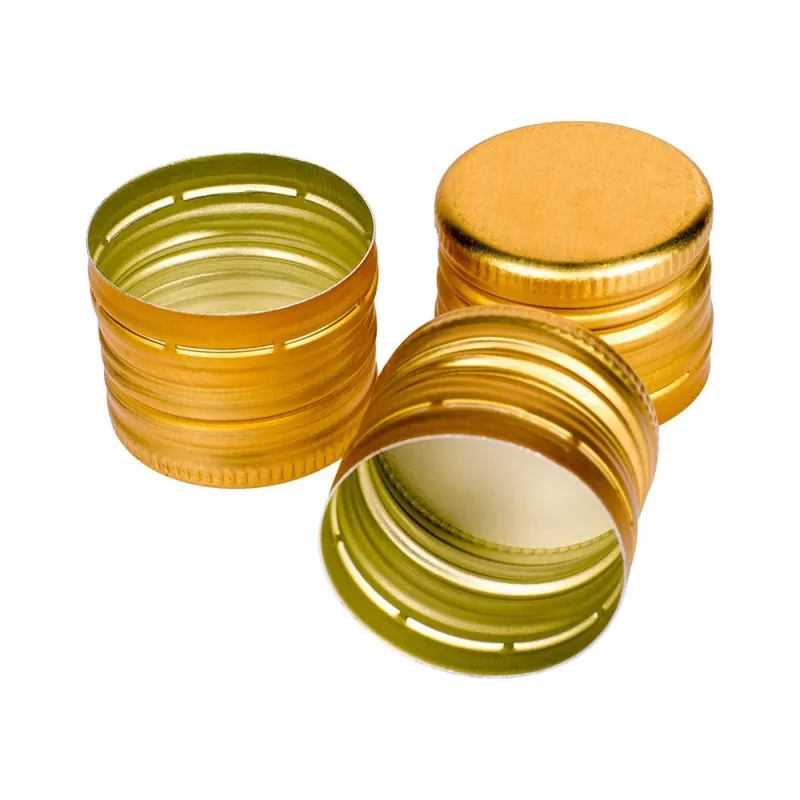 Livrare expres Dop de sticlă / capac, aur 31,5 / 24 mm, set de 6 buc