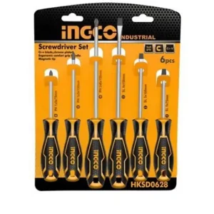 Set șurubelniță plat + Phillips 6 buc CrV INGCO KLC Reducere specială