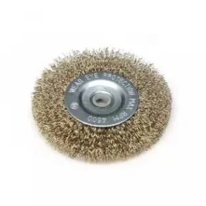 Cel mai vândut Perie de disc din sarma alama 100mm, diametru gaurii 12.7mm