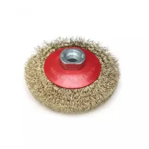 Transport gratuit Perie de disc din sarma alama 115mm, filet M14